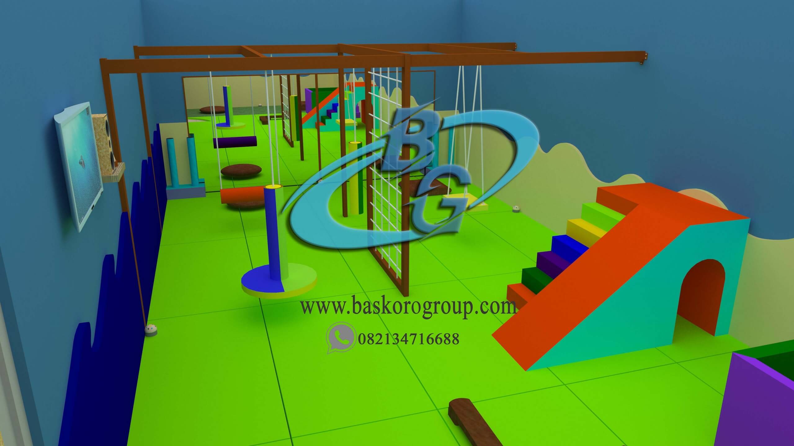 Desain 3D Ruangan Terapi Anak